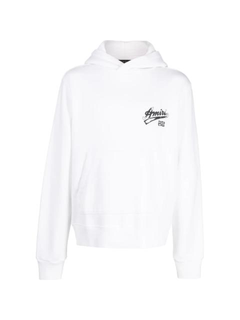 AMIRI 22 Distressed Logo Hoodie "White / Black" SS23MJG007 100
