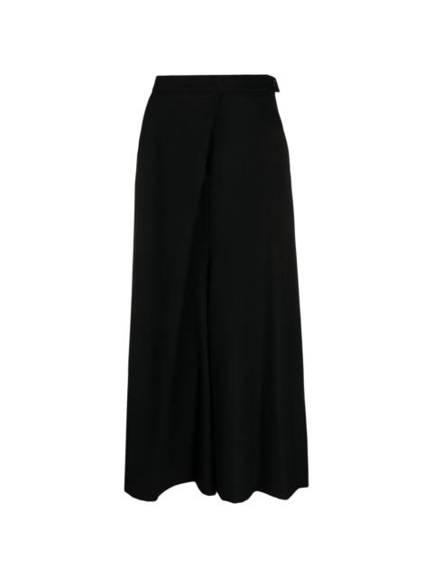 Yohji Yamamoto high-waist wool maxi skirt