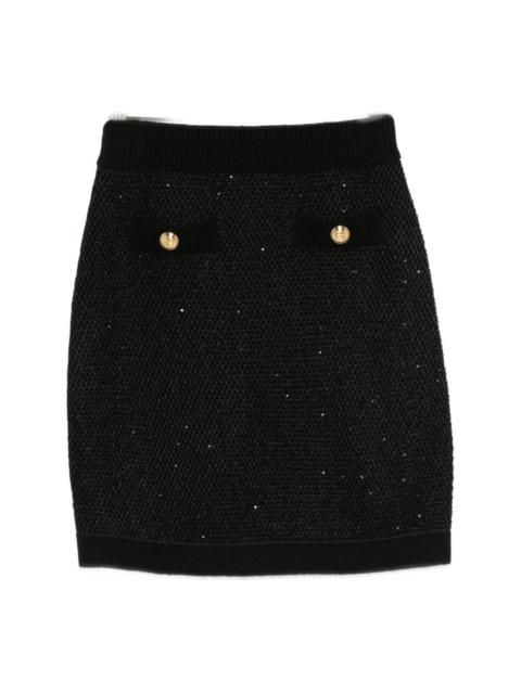ELISABETTA FRANCHI Wool knitted skirt