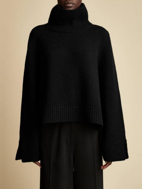 KHAITE The Marion Sweater in Black