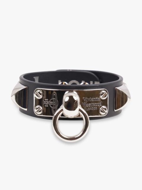 Vivienne Westwood PAULO STUD CUFF | BLACK/SILVER