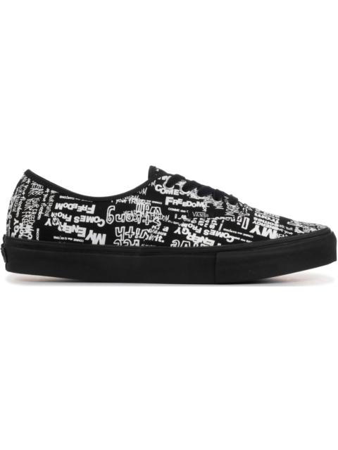 Vans Authentic Comme des Garcons Black Message