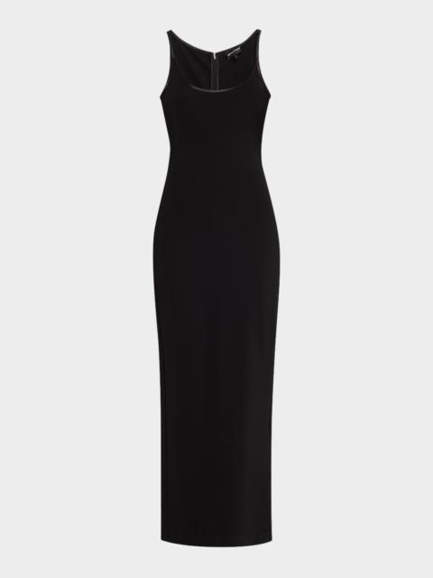 EMPORIO ARMANI Sleeveless Scoop-Neck Bodycon Maxi Dress