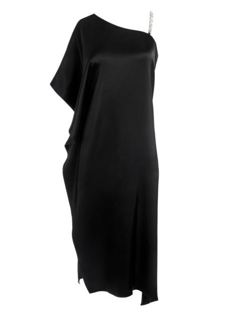 Alice + Olivia TAE CRYSTAL STRAP ASYMMETRICAL MAXI DRESS