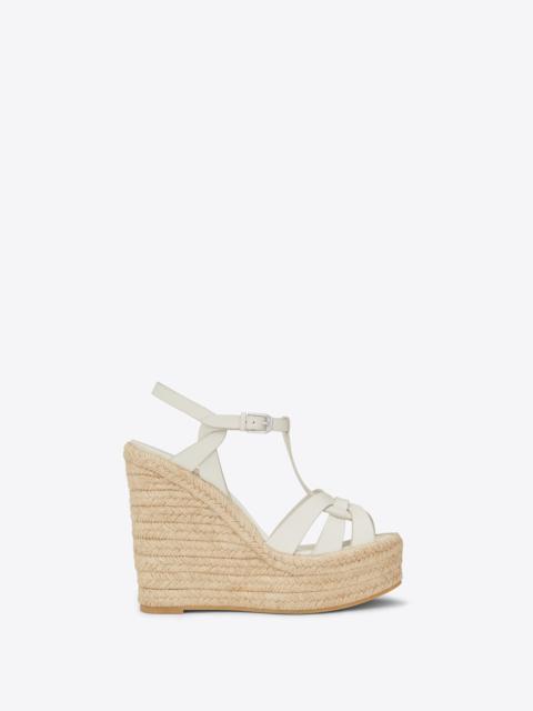 tribute espadrilles wedge in smooth leather