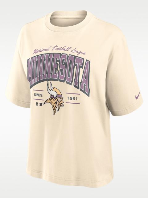 Nike Minnesota Vikings Vintage Mod Boxy Women's Nike NFL T-Shirt
