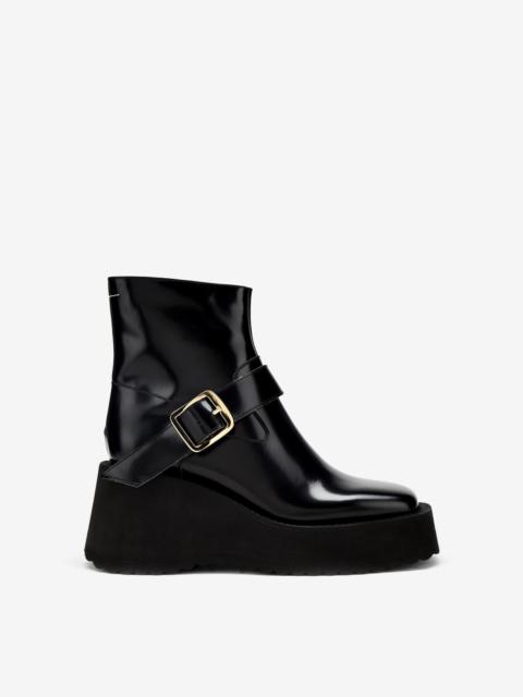 MM6 Maison Margiela Micro wedge leather boots