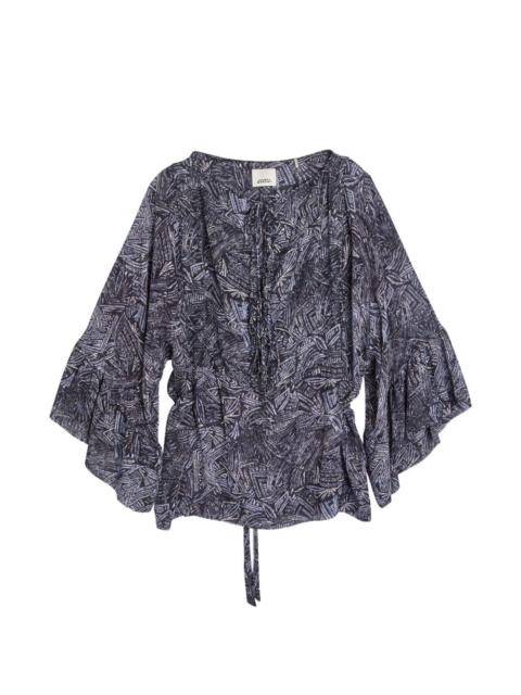 Isabel Marant Tekia graphic-print blouse