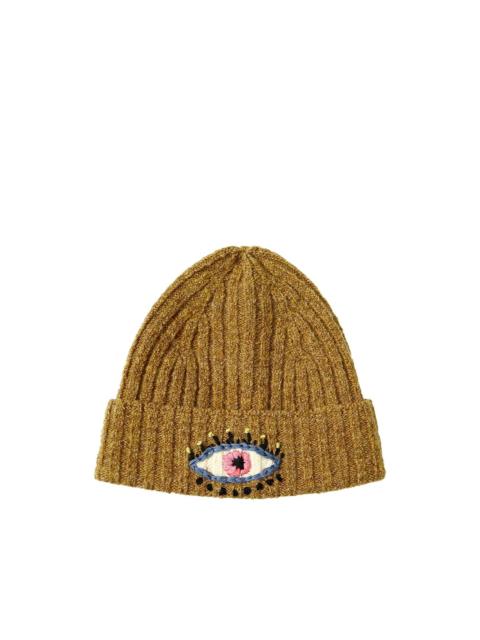 Kapital embroidered-eye knit beanie hat