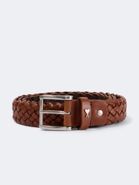 AMI Paris Paris Paris braided leather belt