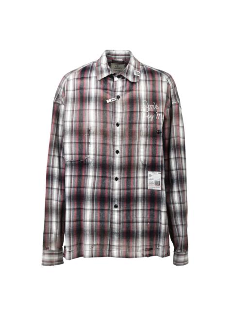 Maison MIHARAYASUHIRO VINTAGE LIKE CHECK L/S SHIRTS / BLK