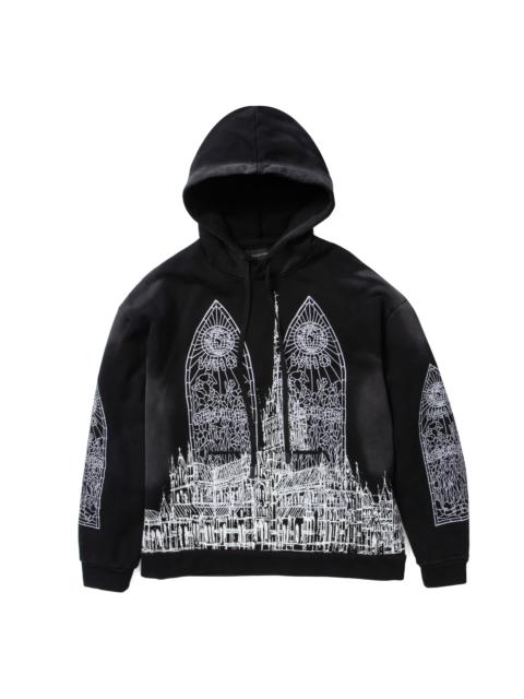 WHO DECIDES WAR CATHEDRAL HOODED PULLOVER