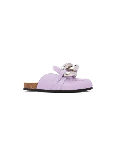 JW Anderson Purple Chain Loafers