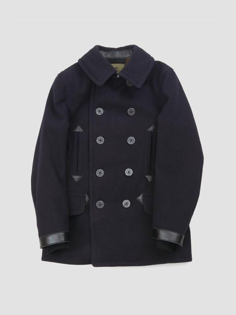 Nigel Cabourn 40's U.S. Navy Pea Coat in Dark Navy