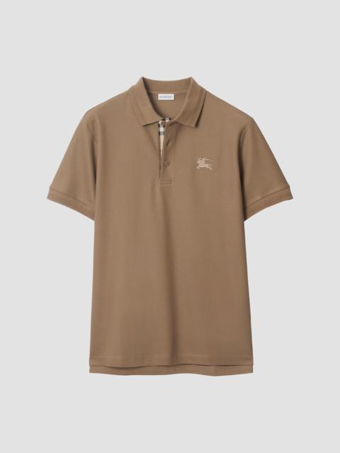 Burberry Men's Eddie EKD Cotton Polo Shirt - Clay Brown