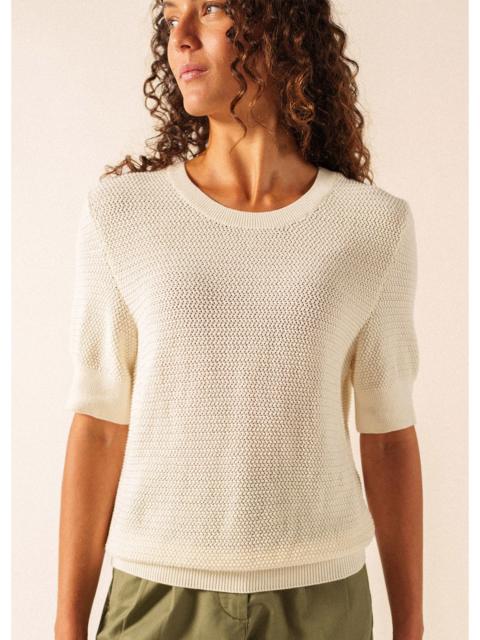 SAINT JAMES PROVENCE Openwork Cotton & Wool Sweater