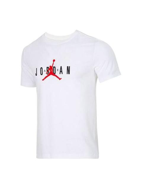Jordan Air Jordan Alphabet Flying Man Logo Printing Round Neck Casual Short Sleeve White DM1463-100