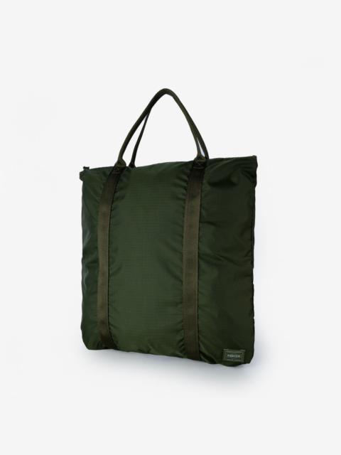 Iron Heart POR-FLEX-TOTE-GRN Porter - Yoshida & Co. - Flex 2Way Tote Bag - Green