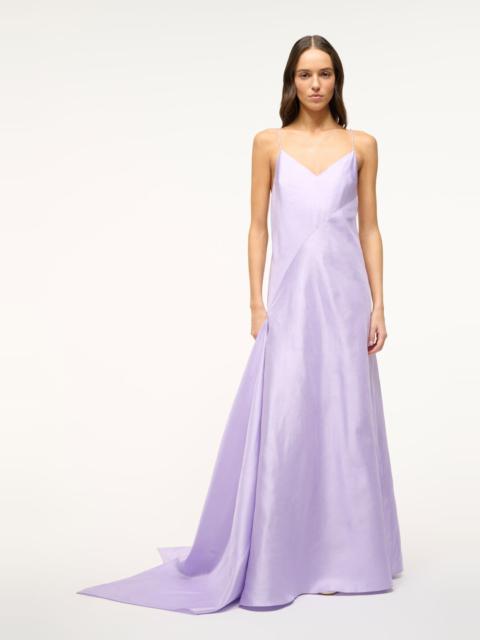 STAUD STAUD MAXI LEONARDO DRESS LILAC