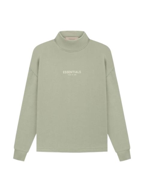 Fear of God Essentials SS22 Relaxed Mockneck Seafoam Logo FOG-SS22-155