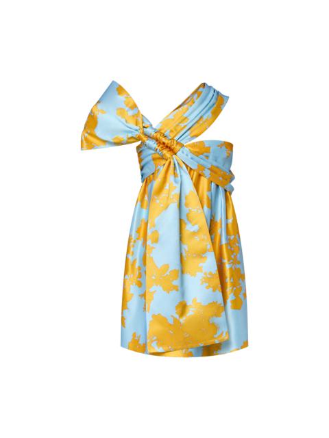 Louis Vuitton Bouquet Print Bow Dress