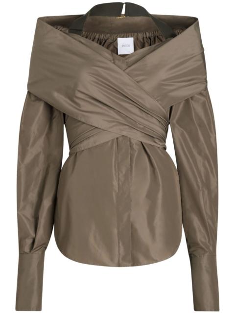 PATOU wrap blouse