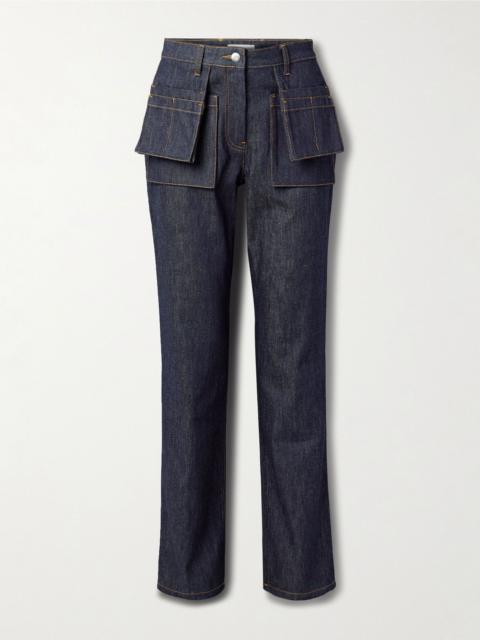 Helmut Lang Utility mid-rise straight-leg jeans Blue