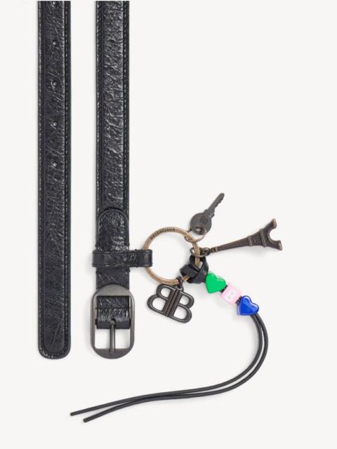 BALENCIAGA Women's Le City Belt With Charms in Black