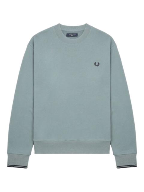 Fred Perry embroidered-logo crew neck sweatshirt
