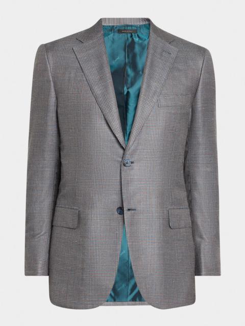 Brioni Men's Prince of Wales Single-Breasted Sport Coat