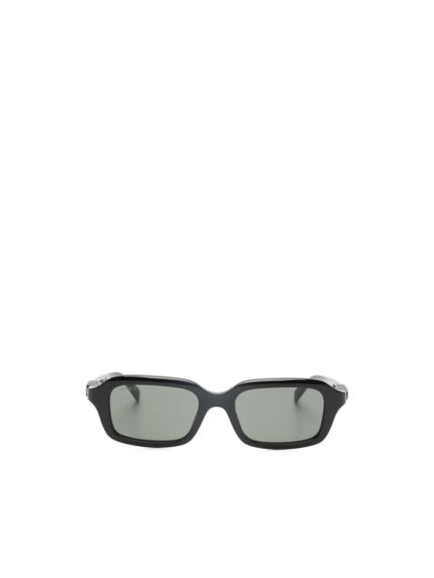 GUCCI logo rectangle sunglasses