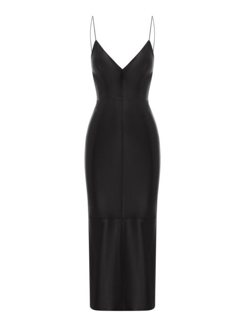 ALEX PERRY Bikini Dress In Leather black