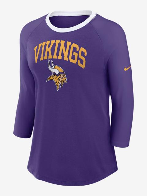 Nike Minnesota Vikings Women's Nike NFL 3/4-Sleeve T-Shirt
