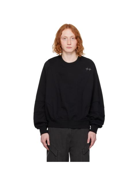 HELIOT EMIL™ Black Plicate Sweatshirt