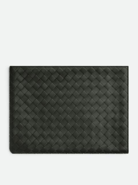 Bottega Veneta Intrecciato Half Zip Pouch