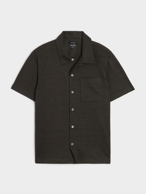 TODD SNYDER Italian Linen-Cotton Knit Shirt