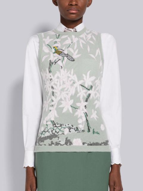 Thom Browne Toile Intarsia Cashmere Shell Top