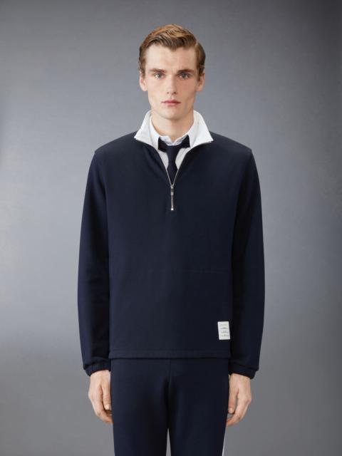 Thom Browne Classic 4-Bar Jersey Half Zip Pullover