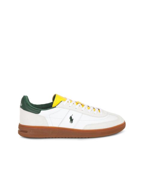 Polo Ralph Lauren Bedford Leather And Suede Low Top Sneaker
