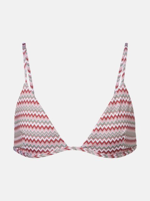 BANANHOT Emilynn chevron bikini top