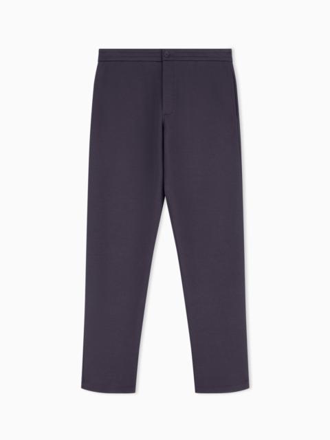 GIORGIO ARMANI Cotton double-jersey trousers