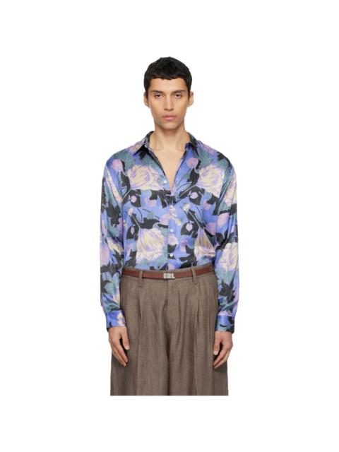 ERL Purple Flowers Shirt