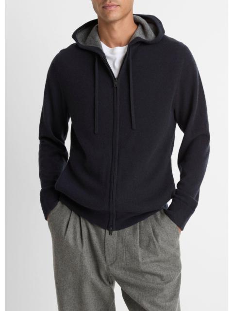 Vince Cashmere Zip-Front Hoodie