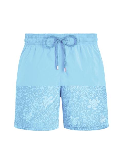 Vilebrequin Men's Aqua Splash Water-Reactive Graphic Swim Trunks - Blue