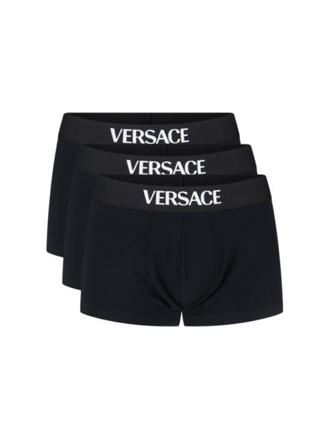 VERSACE 3 LOGO BOXER SHORTS SET