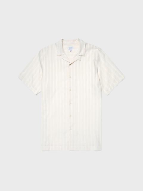 Sunspel Stripe Camp Collar Shirt