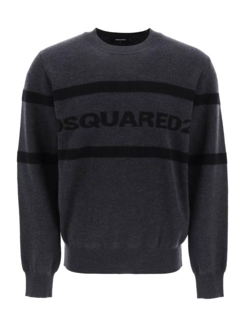 JACQUARD LOGO LETTERING SWEATER