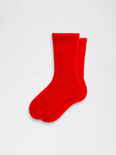 lululemon Fuzzy Crew Socks