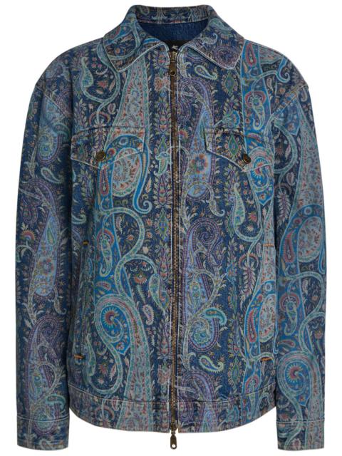 Etro Etro Patterned Denim Jacket
