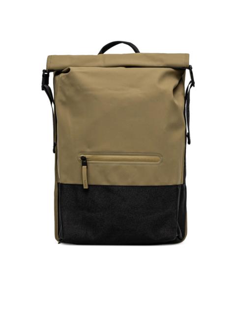 RAINS 14320 roll-top two-tone backpack